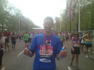 Me at London Marathon Finish