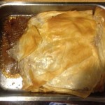 Pic of my pie dish and the gravy leak!